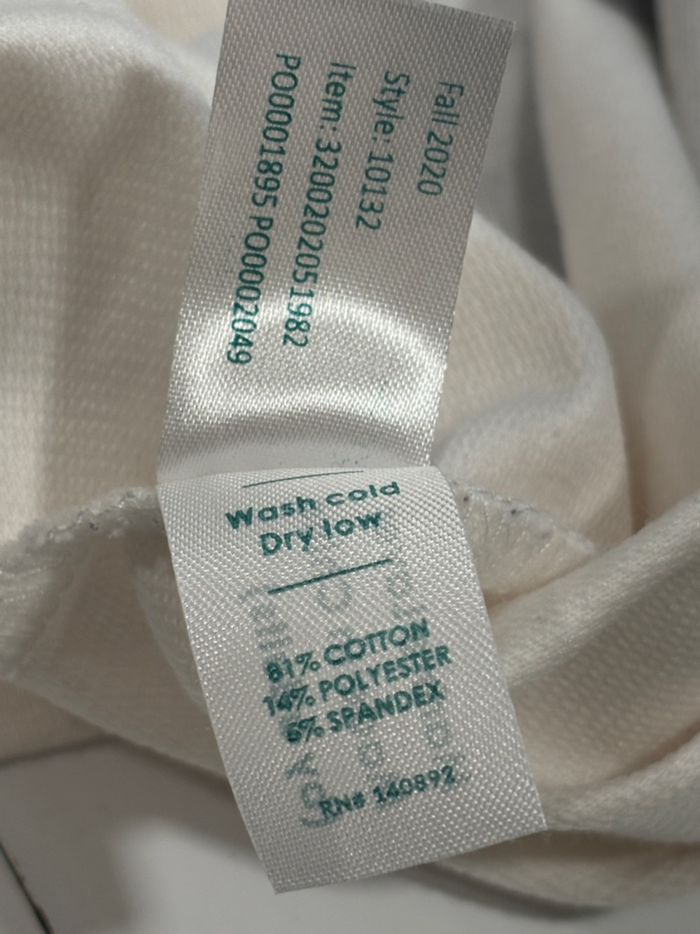 Marine Layer Cream Marine Layer Tate Crop Sweatshirt - Picture 7 of 9